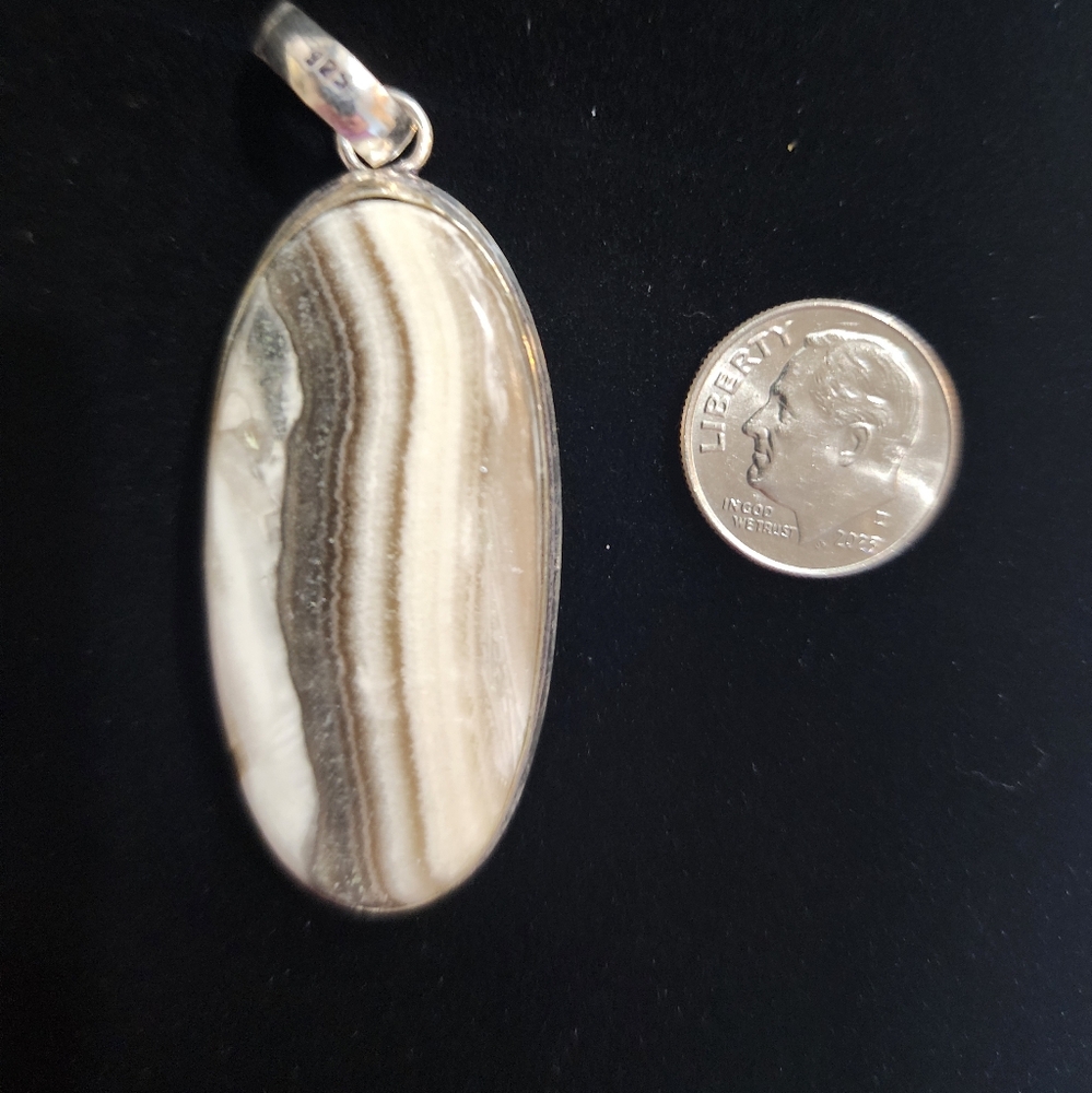 Zebra Calcite Pendant 🤍